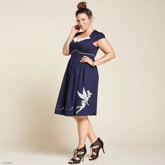 Torrid 2016 Disney Tinkerbell Collection Dress NWT - Picture 1 of 5